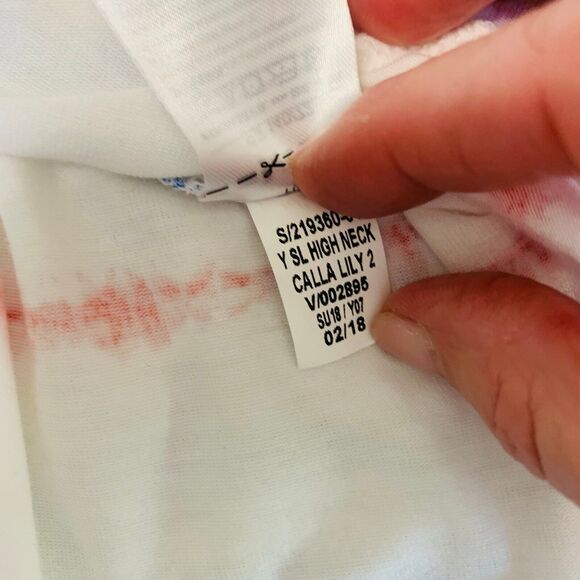 Old Navy Top Women L Red White Blue Halter HiLo Patriotic Tie Dye Comfy Nautical - Picture 5 of 12